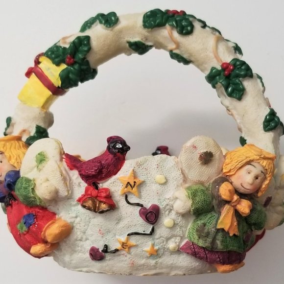 Three Hands Corp. Ceramic Decorative Basket - Picture 1 of 6